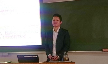 知の広場（国際化対応）で工学部社会建設工学科卒業生の篠田龍一氏による講演会を開催しました_2